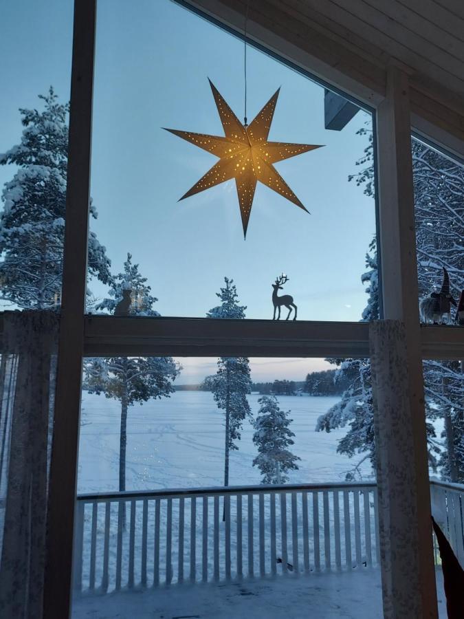 Villa Sirius Sieri, Nice Log-Cottage By The Lake Rovaniemi Bagian luar foto