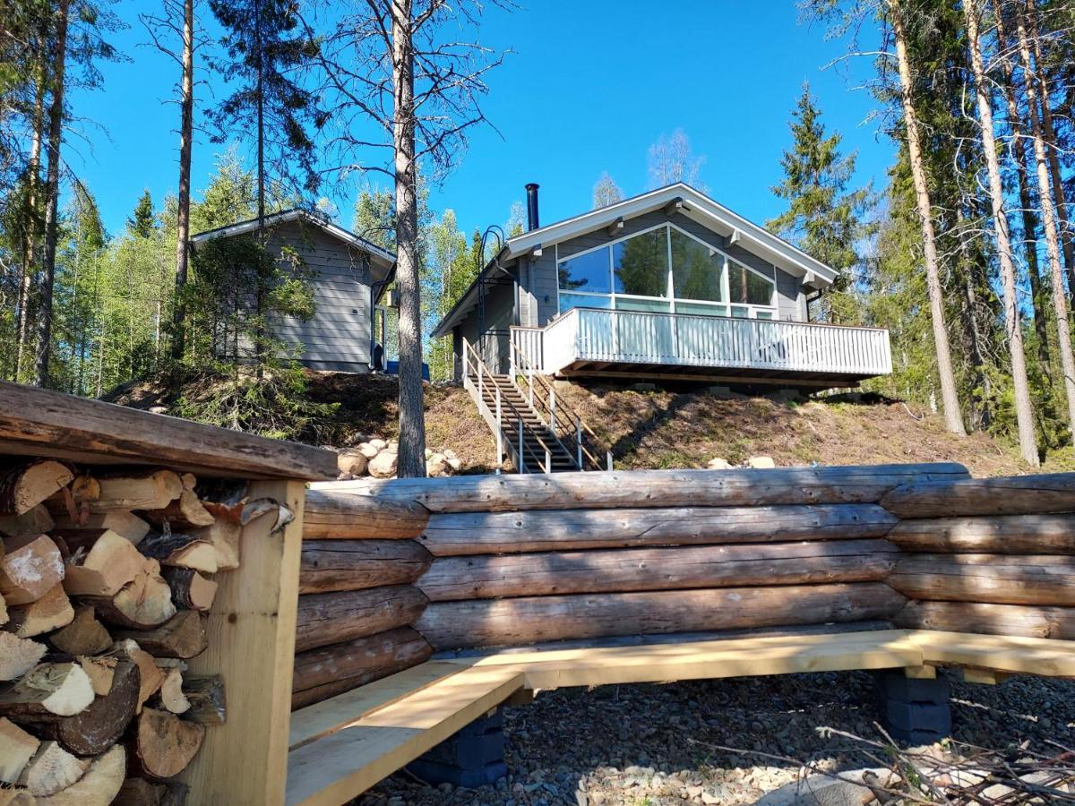 Villa Sirius Sieri, Nice Log-Cottage By The Lake Rovaniemi Bagian luar foto