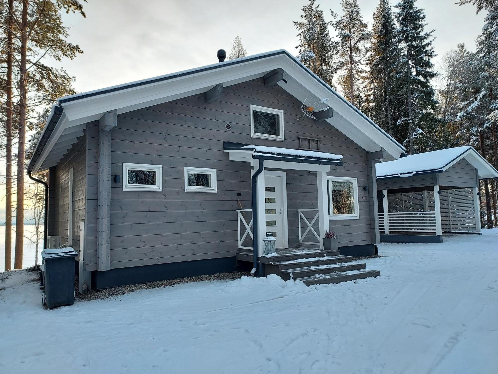 Villa Sirius Sieri, Nice Log-Cottage By The Lake Rovaniemi Bagian luar foto